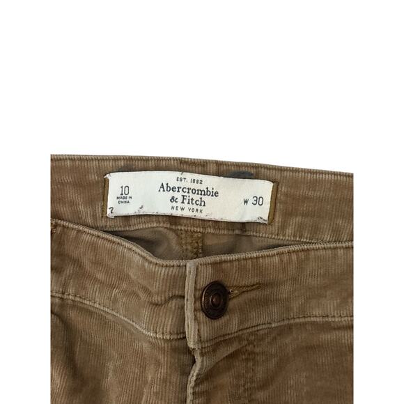 Abercrombie & Fitch Tan Corduroy Skinny Pants W30 - Picture 3 of 5